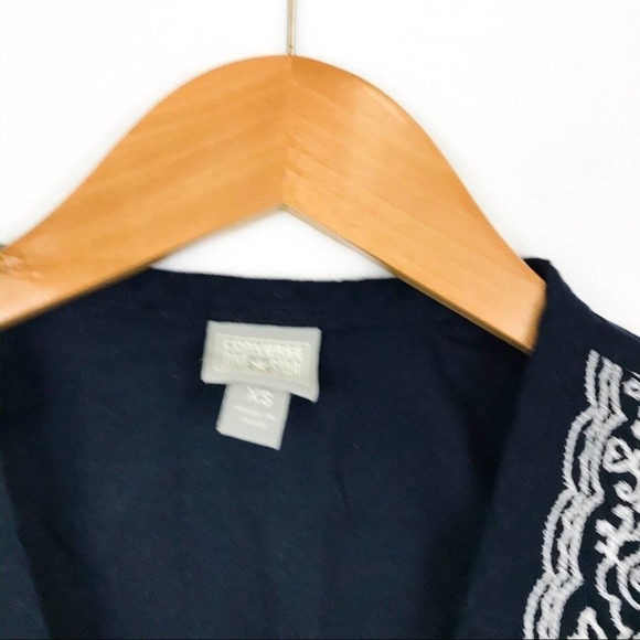 Converse One Star Navy Blue Sleeveless Blouse XS - Picture 6 of 8